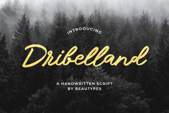 Dribelland Font - Featured Image