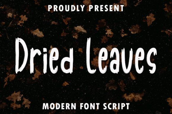 Dried Leaves Font - Featured Image