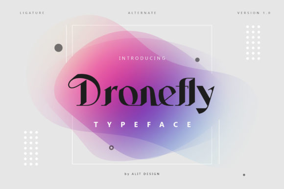 Dronefly Font - Featured Image