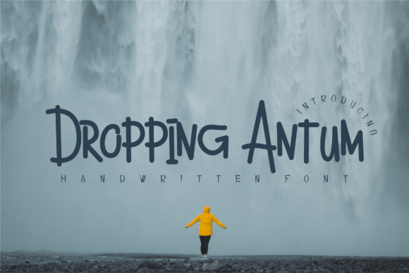 Dropping Antum Font - Featured Image
