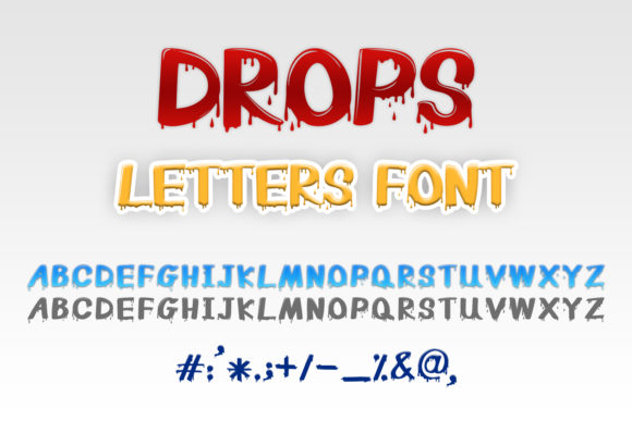 Drops Letters Font - Featured Image