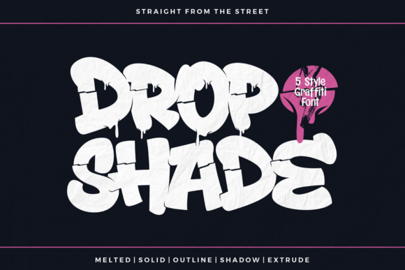 Dropshade Regular Font - Featured Image