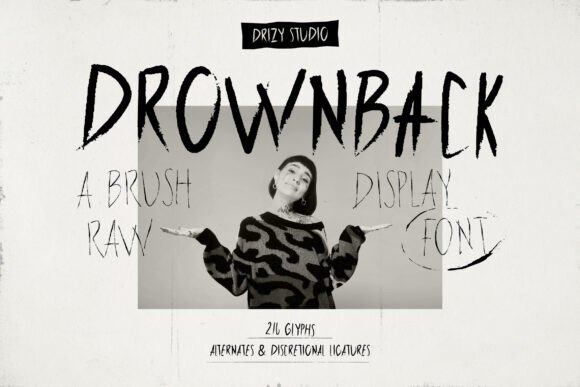 Drownback Font - Featured Image