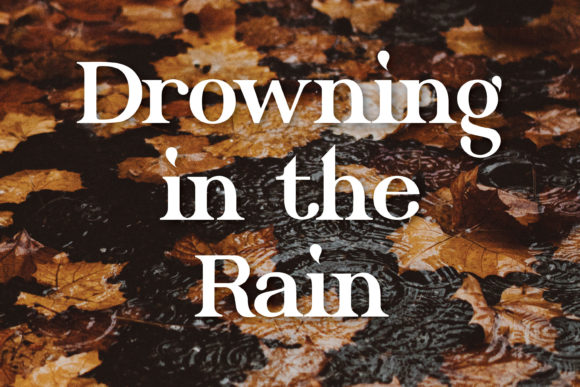 Drowning in the Rain Font - Featured Image
