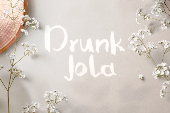 Drunk Jola Font - Featured Image