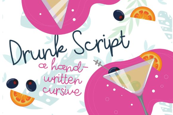 Drunk Script Font - Featured Image