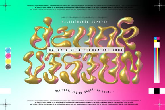 Drunk Vision Font - Featured Image