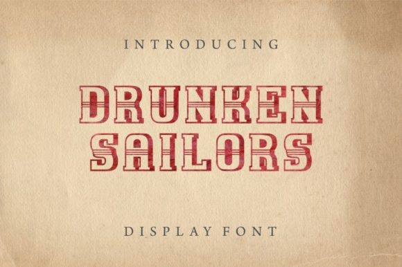 Drunken Sailors Font - Featured Image