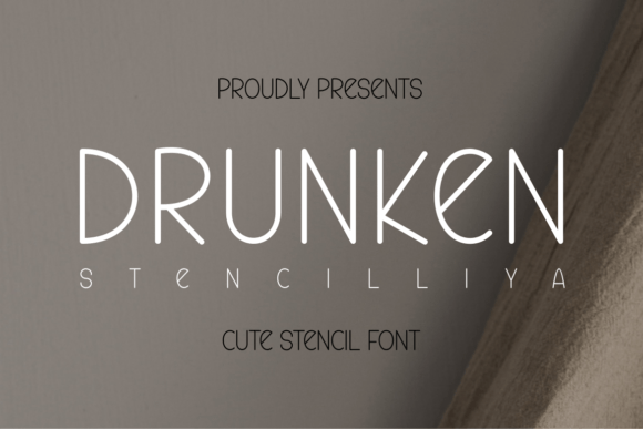 Drunken Stencilliya Font - Featured Image