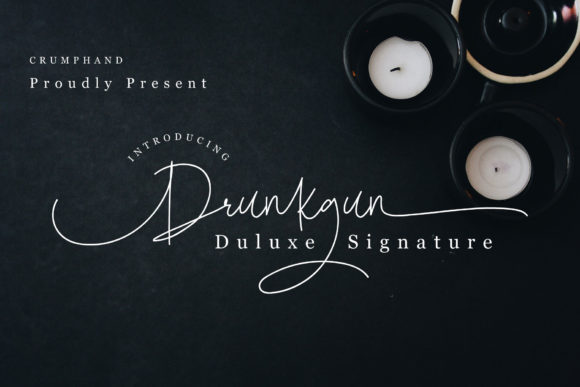 Drunkgun Script Font - Featured Image