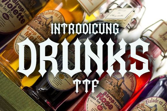 Drunks Font - Featured Image