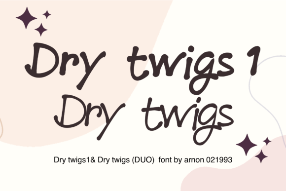 Dry Twigs Font - Featured Image