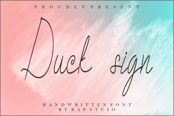 Duck Sign Font - Featured Image