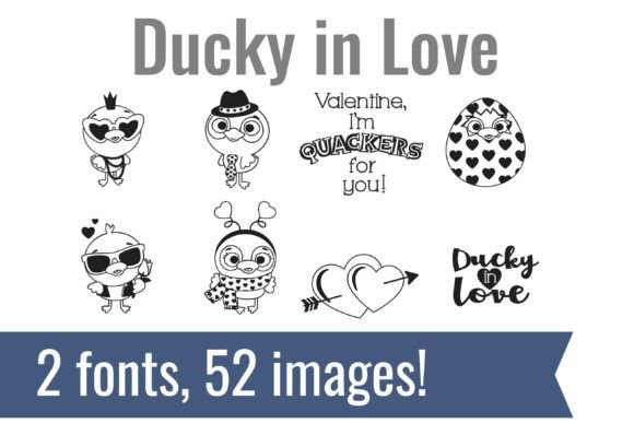 Ducky in Love Font - Featured Image