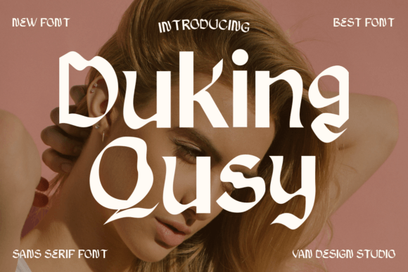 Duking Qusy Font - Featured Image