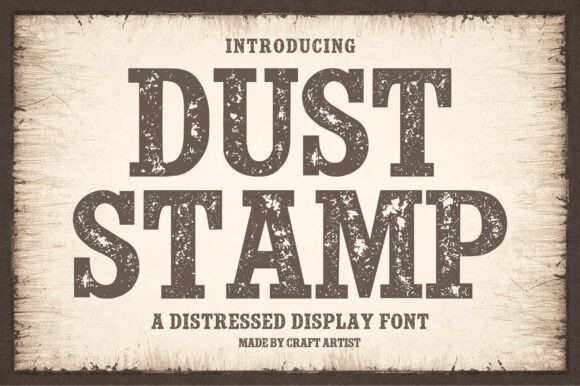Dust Stamp Font - Featured Image