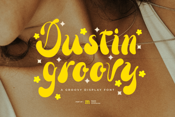 Dustin Groovy Font - Featured Image