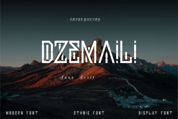 Dzemaili Font - Featured Image