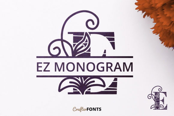 EZ Monogram Font - Featured Image