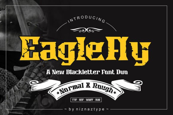 Eaglefly Font - Featured Image
