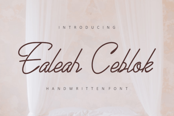 Ealeah Ceblok Font - Featured Image
