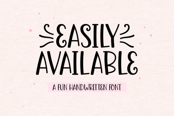 Easily Available Font - Featured Image