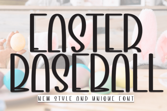 Easter Baseball Font - Featured Image