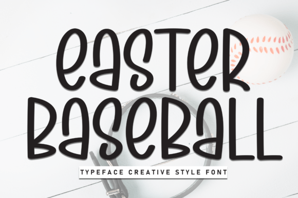 Easter Baseball Font - Featured Image