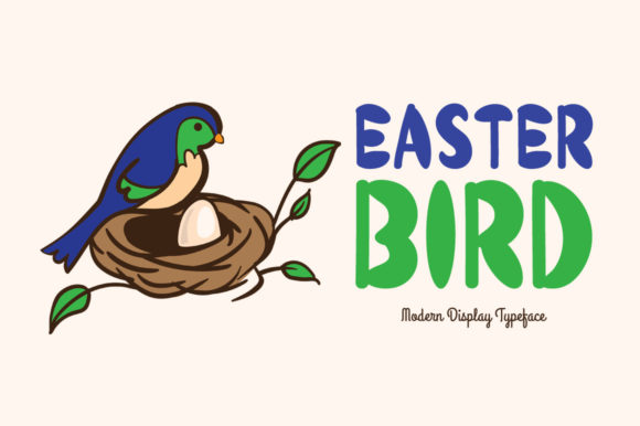 Easter Bird Font - Featured Image
