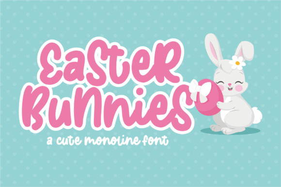 Easter Bunnies Font - Featured Image