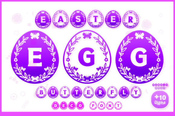 Easter Egg Butterfly Font - Featured Image
