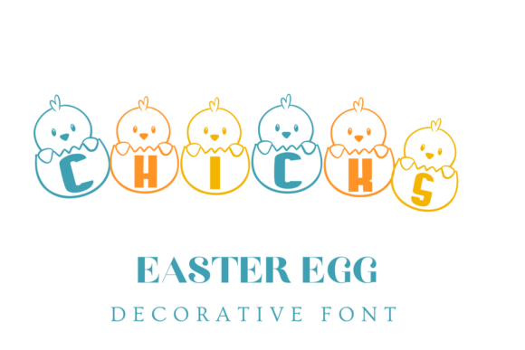 Easter Egg Chicks Font - Featured Image