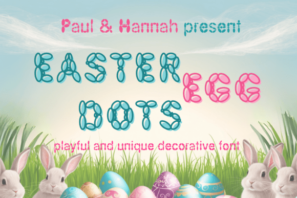 Easter Egg Dots Font - Featured Image