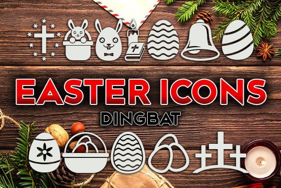 Easter Icons Font - Featured Image