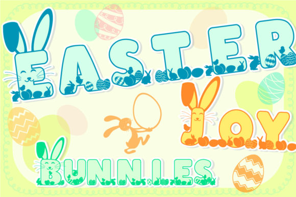 Easter Joy Bunnies Font - Featured Image