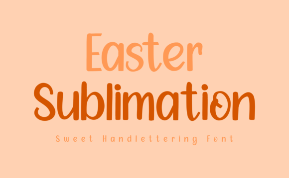 Easter Sublimation Font - Featured Image