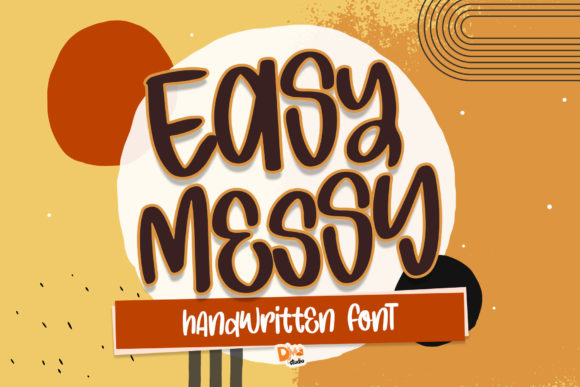 Easy Messy Font - Featured Image