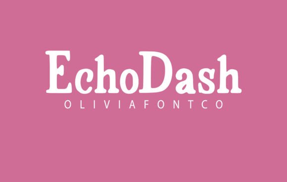 Echodash Font - Featured Image