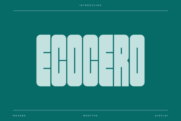 Ecocero Font - Featured Image