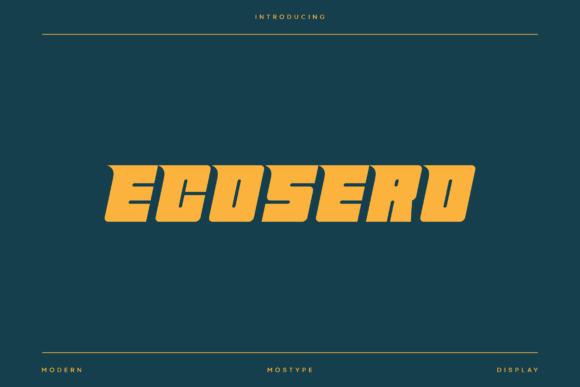 Ecosero Font - Featured Image