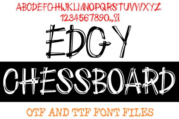 Edgy Chessboard Font - Featured Image