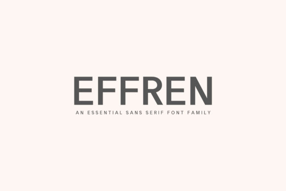 Effren Family Font - Featured Image