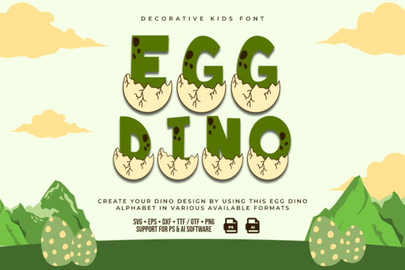 Egg Dino Font - Featured Image