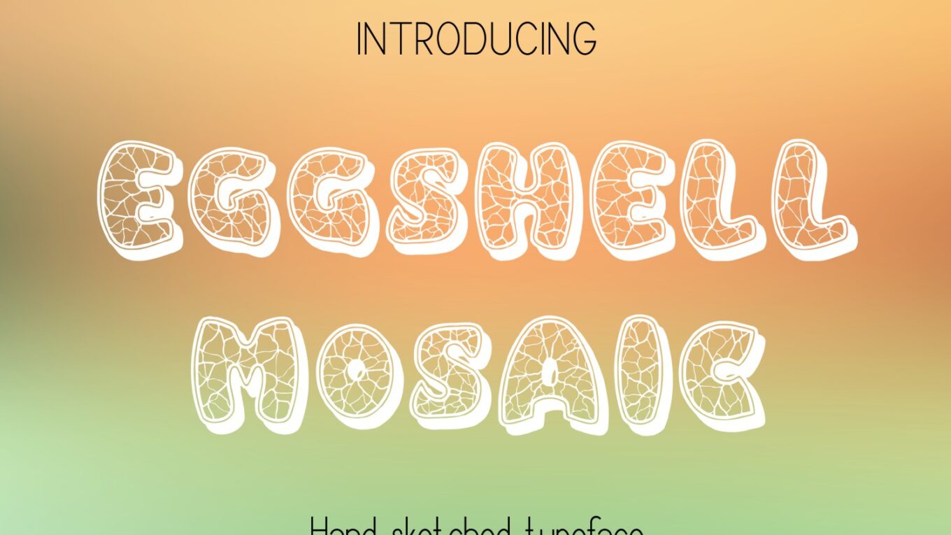 Eggshell Mosaic Font - Featured Image