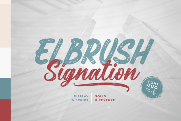 Elbrush Signation Duo Font - Featured Image