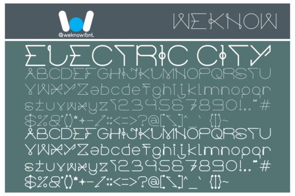 Electric City Font - Featured Image