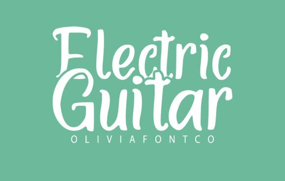 Electric Guitar Font - Featured Image