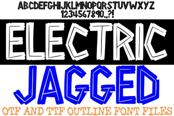 Electric Jagged Font - Featured Image