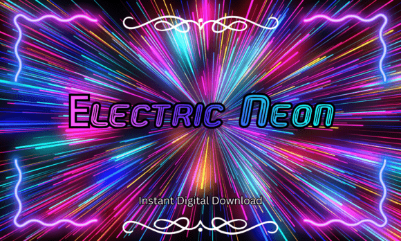 Electric Neon Font - Featured Image
