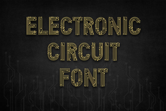 Electronic Circuit Font - Featured Image